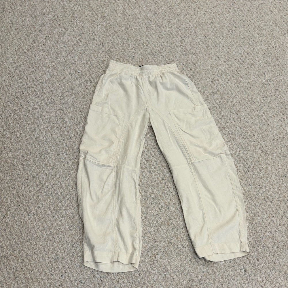 Urban Outfitters Cream Linen Pants